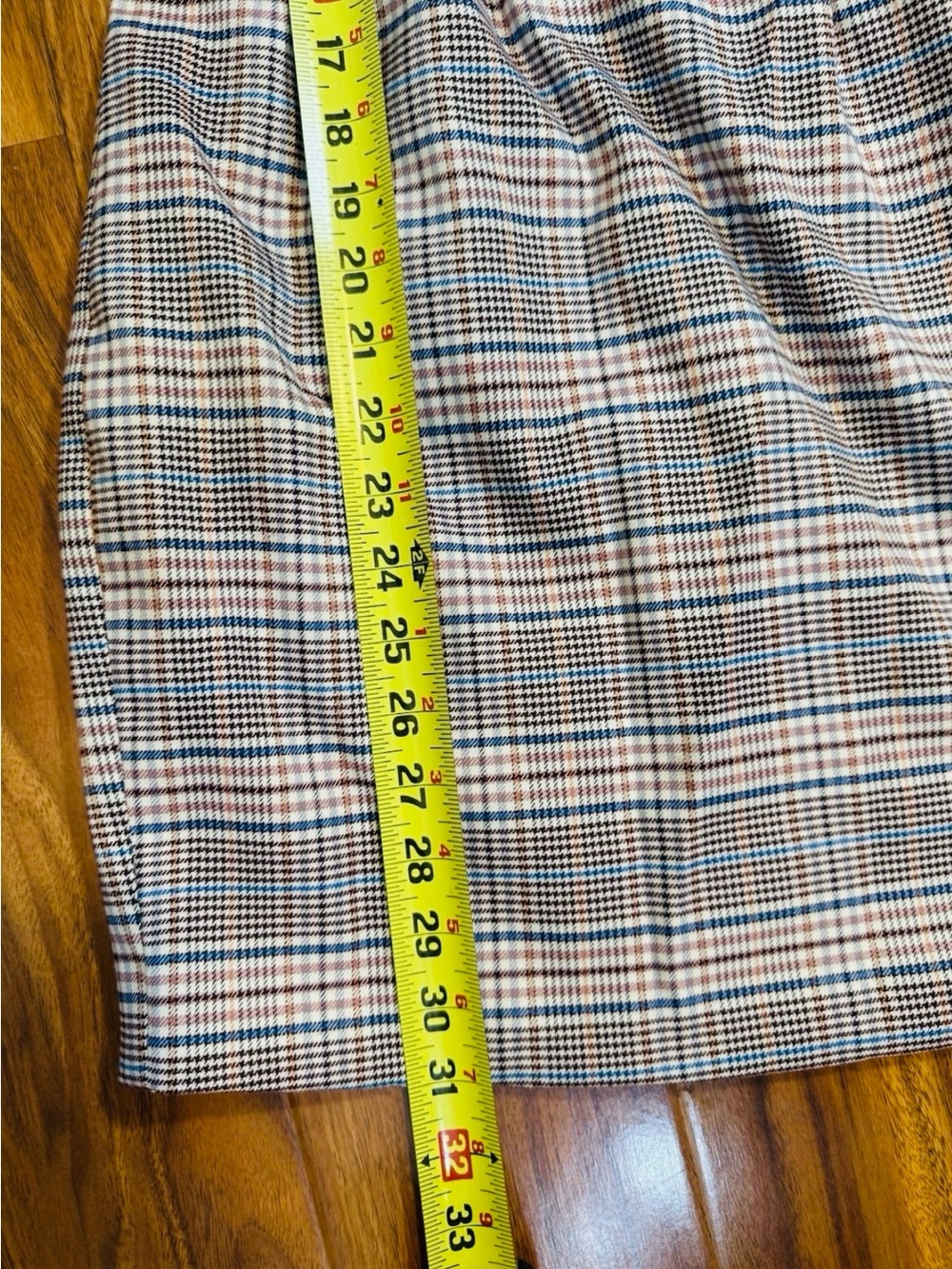 Forever 21 Plaid Square-Neck Mini Dress - Brown & Cream - Size S - Picture 12 of 13